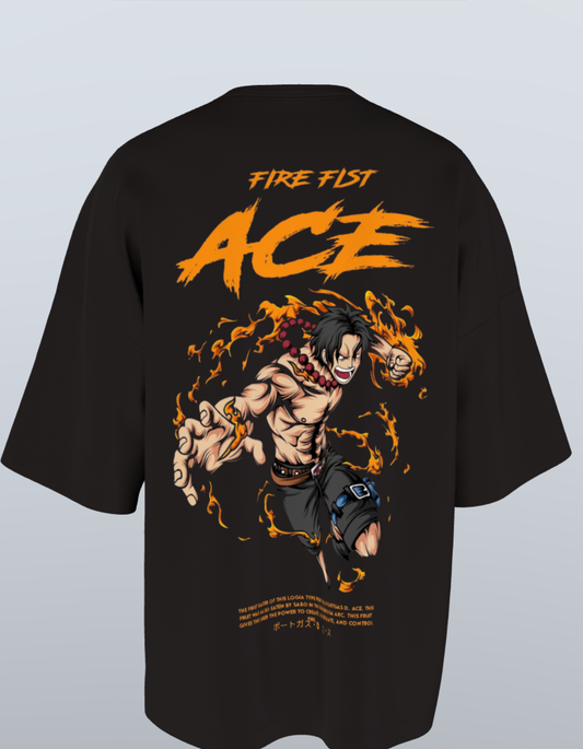 Oversized Anime T-Shirt Level 1: Portgas D. Ace "Fire Fist"
