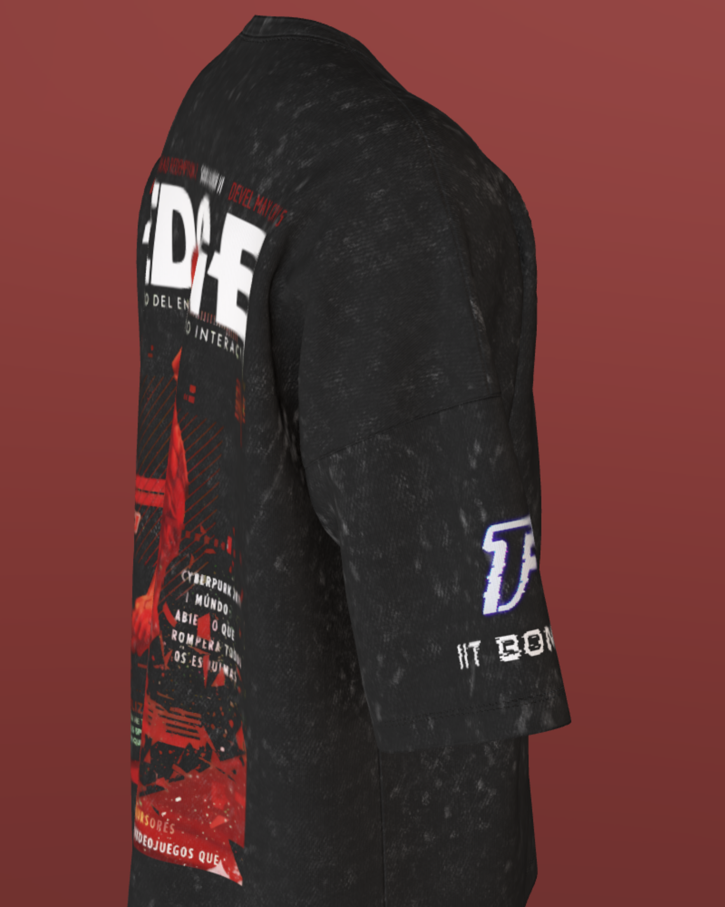 IIT BOMBAY - ACID WASH - CYBER RED