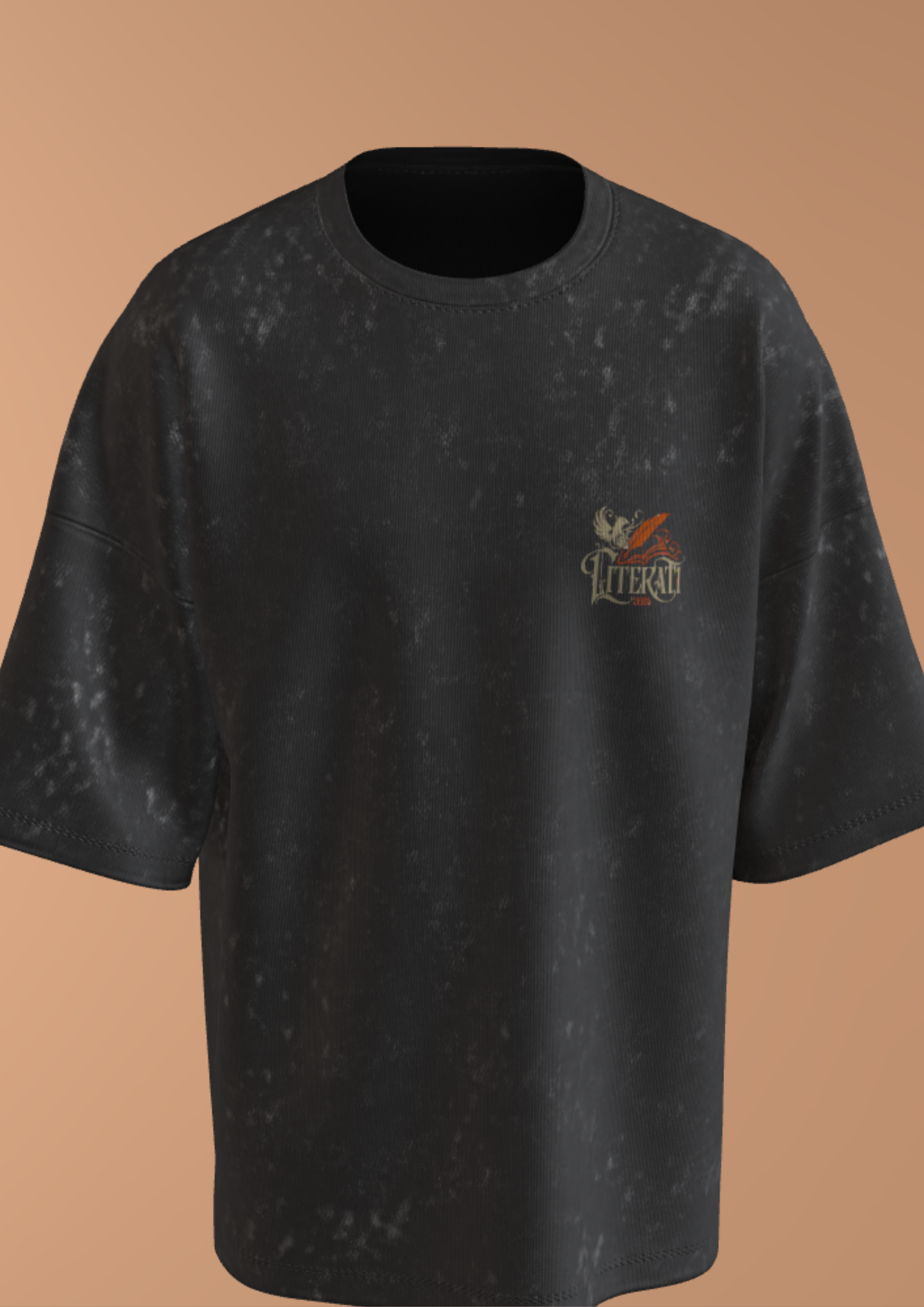 IIT DELHI - THE EMBLEM - PREMIUM 250 GSM ACID WASH OVERSIZE TSHIRT