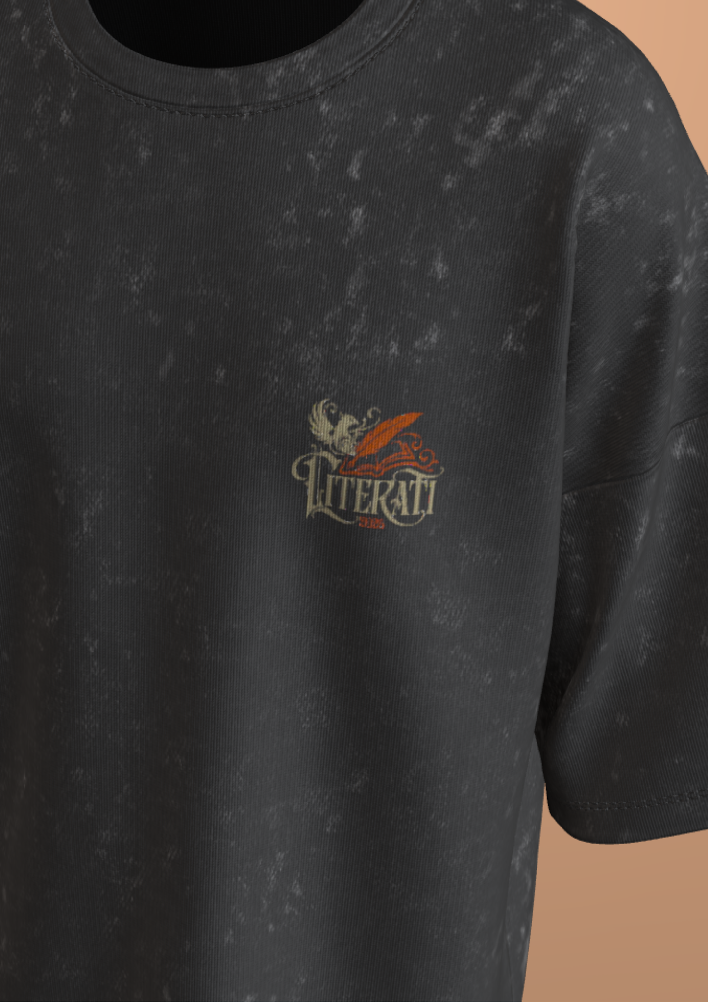 IIT DELHI - THE EMBLEM - PREMIUM 250 GSM ACID WASH OVERSIZE TSHIRT