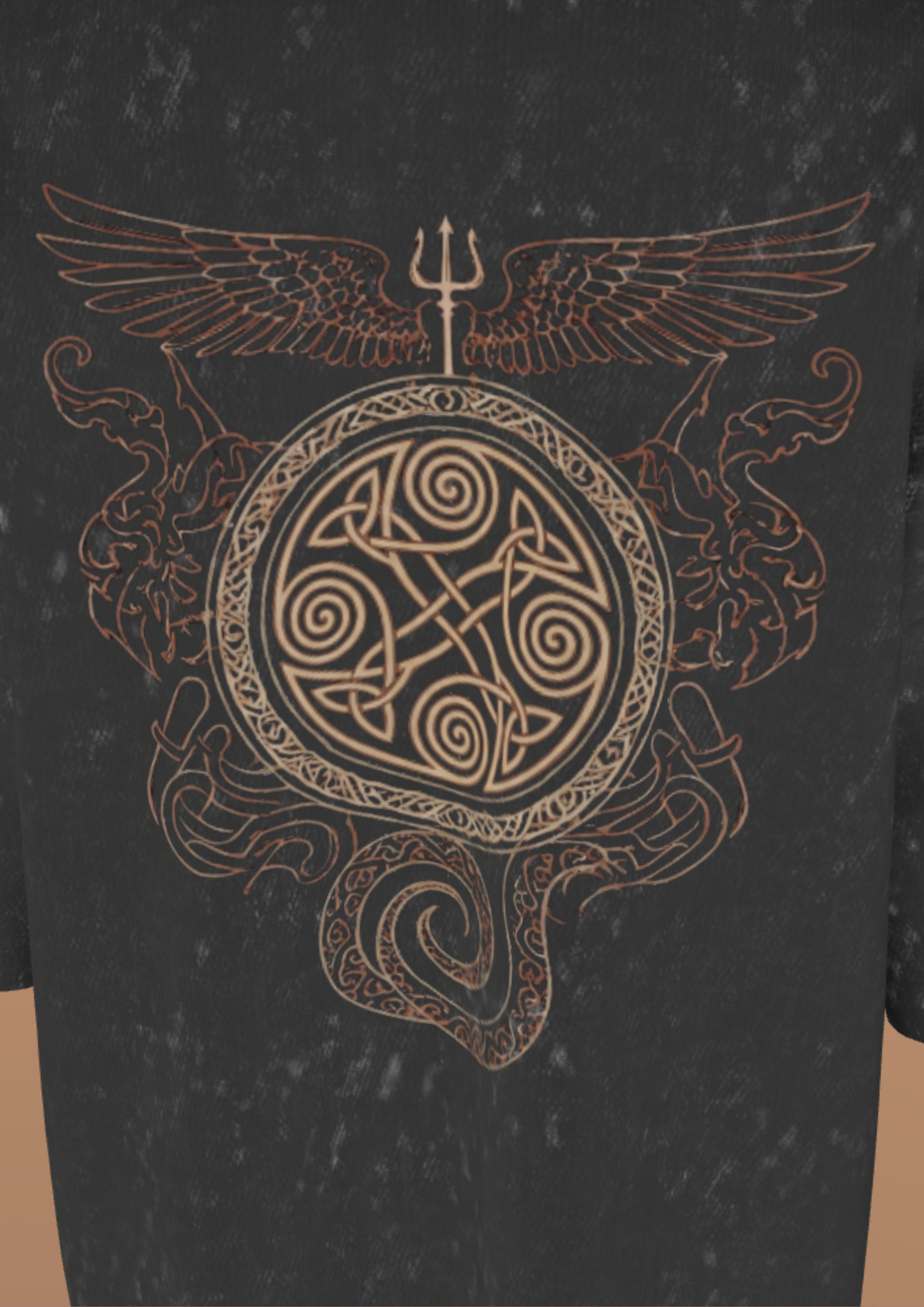 IIT DELHI - THE EMBLEM - PREMIUM 250 GSM ACID WASH OVERSIZE TSHIRT