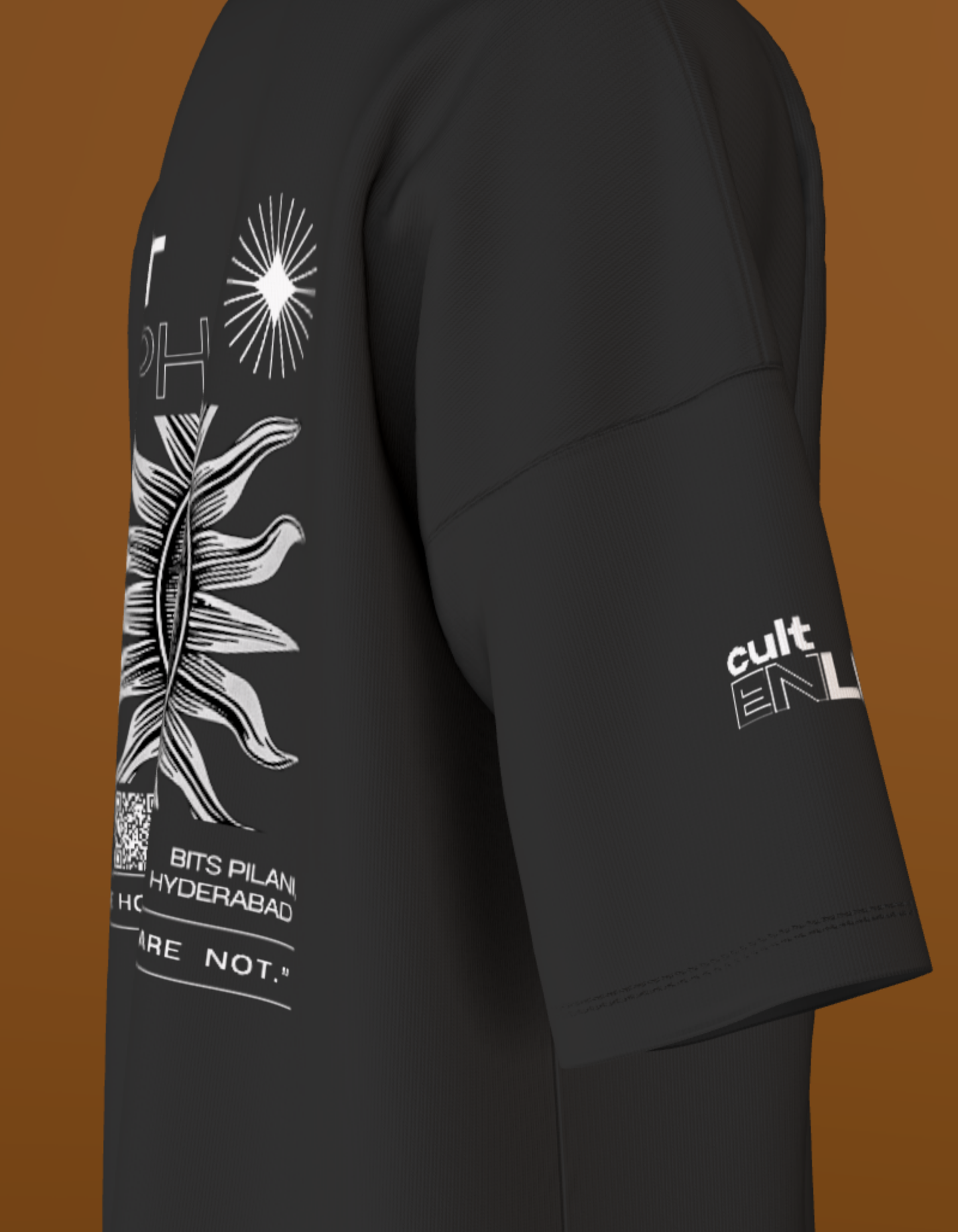 BITS HYDERABAD - PREMIUM 240 GSM OVERSIZE- GOLDEN SUN