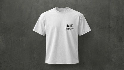 NIT TRICHY - MINIMILISTIC - PREMIUM 200 GSM REG FIT T-SHIRT - WHITE
