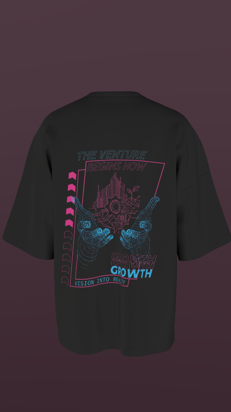 NIT JAIPUR - PREMIUM 220 GSM OVERSIZE T-SHIRT - BLACK