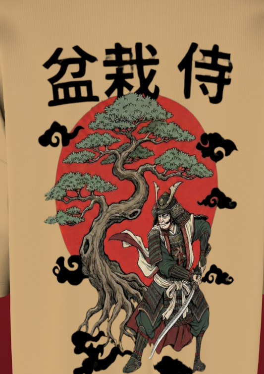 ANANTA - BEIGE TREE - PREMIUM 220 GSM OVERSIZE T-SHIRT