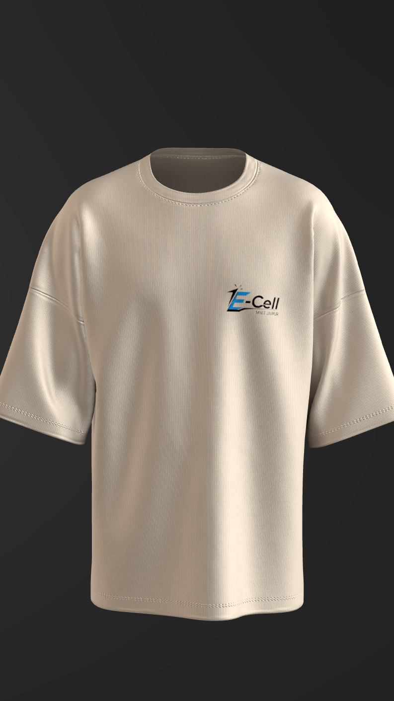 NIT JAIPUR - PREMIUM 220 GSM OVERSIZE T-SHIRT - OFF WHITE