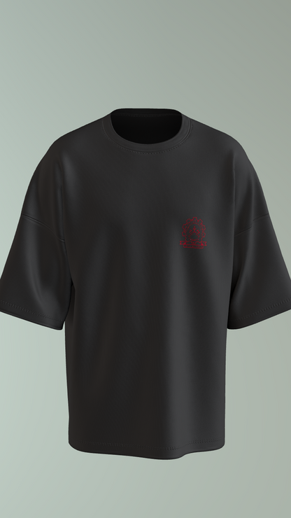 NIT KURUKSHETRA - PREMIUM 220 GSM OVERSIZE T-SHIRT - BLACK
