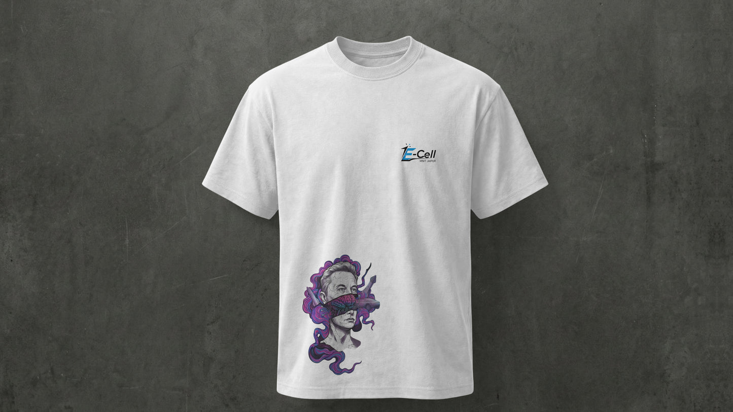 NIT JAIPUR - PREMIUM 210 GSM T-SHIRT - ELON WHITE