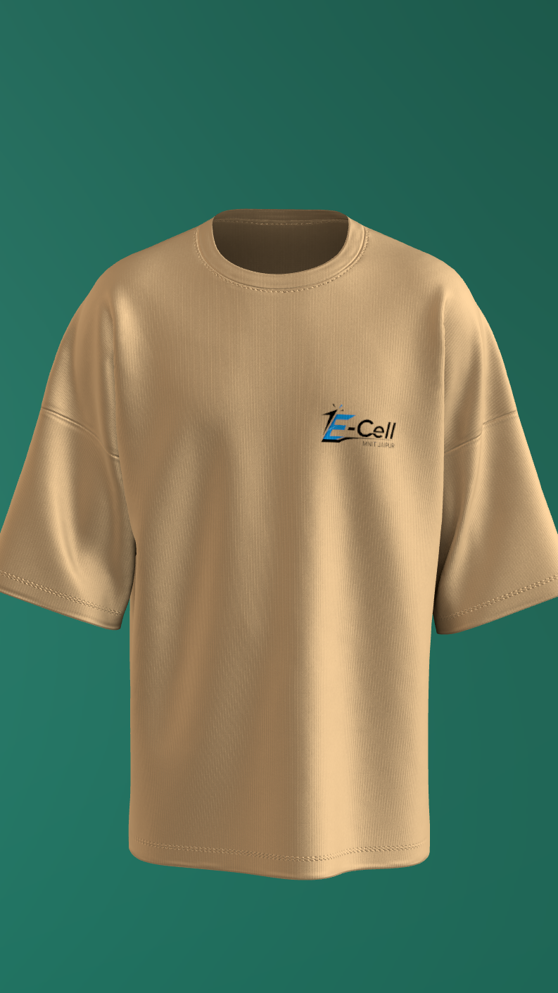 NIT JAIPUR - PREMIUM 240 GSM OVERSIZE T-SHIRT - BEIGE