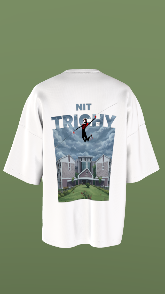 NIT TRICHY - PREMIUM OZ 220 GSM OFF WHITE - SPIDER ON THE MOVE