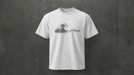 TEDX CRCE  - WHITE WAVES- REGULAR FIT 210 GSM T-SHIRT