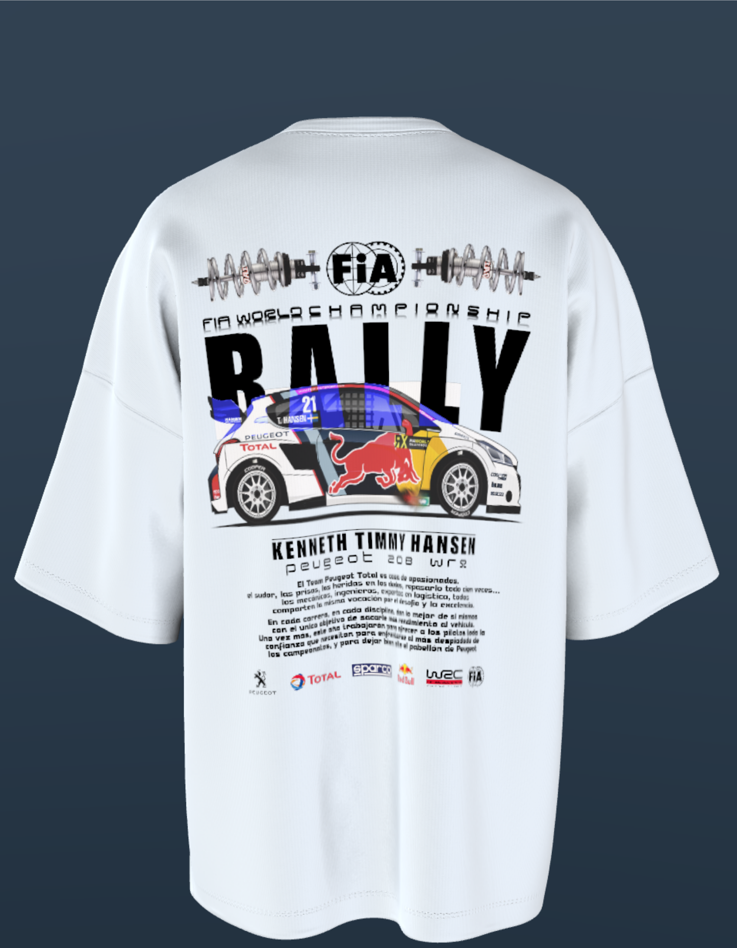 Oversized Premium Cotton T-Shirts - FIA Rally