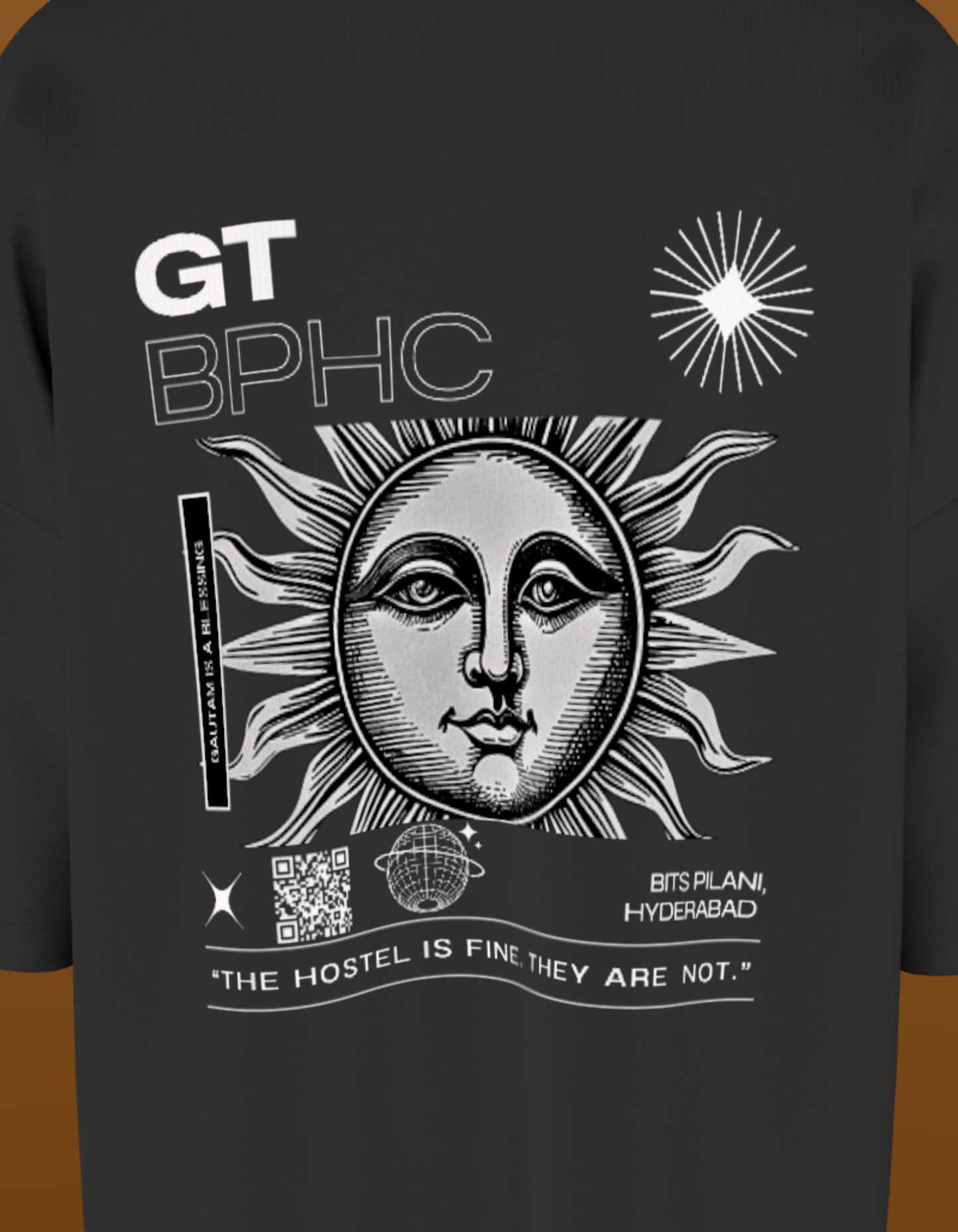 BITS HYDERABAD - PREMIUM 240 GSM OVERSIZE- GOLDEN SUN