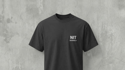 NIT ROURKELA - MINIMILISTIC - PREMIUM 200 GSM REG FIT T-SHIRT - BLACK