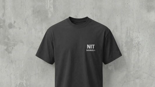 NIT ROURKELA - MINIMILISTIC - PREMIUM 200 GSM REG FIT T-SHIRT - BLACK