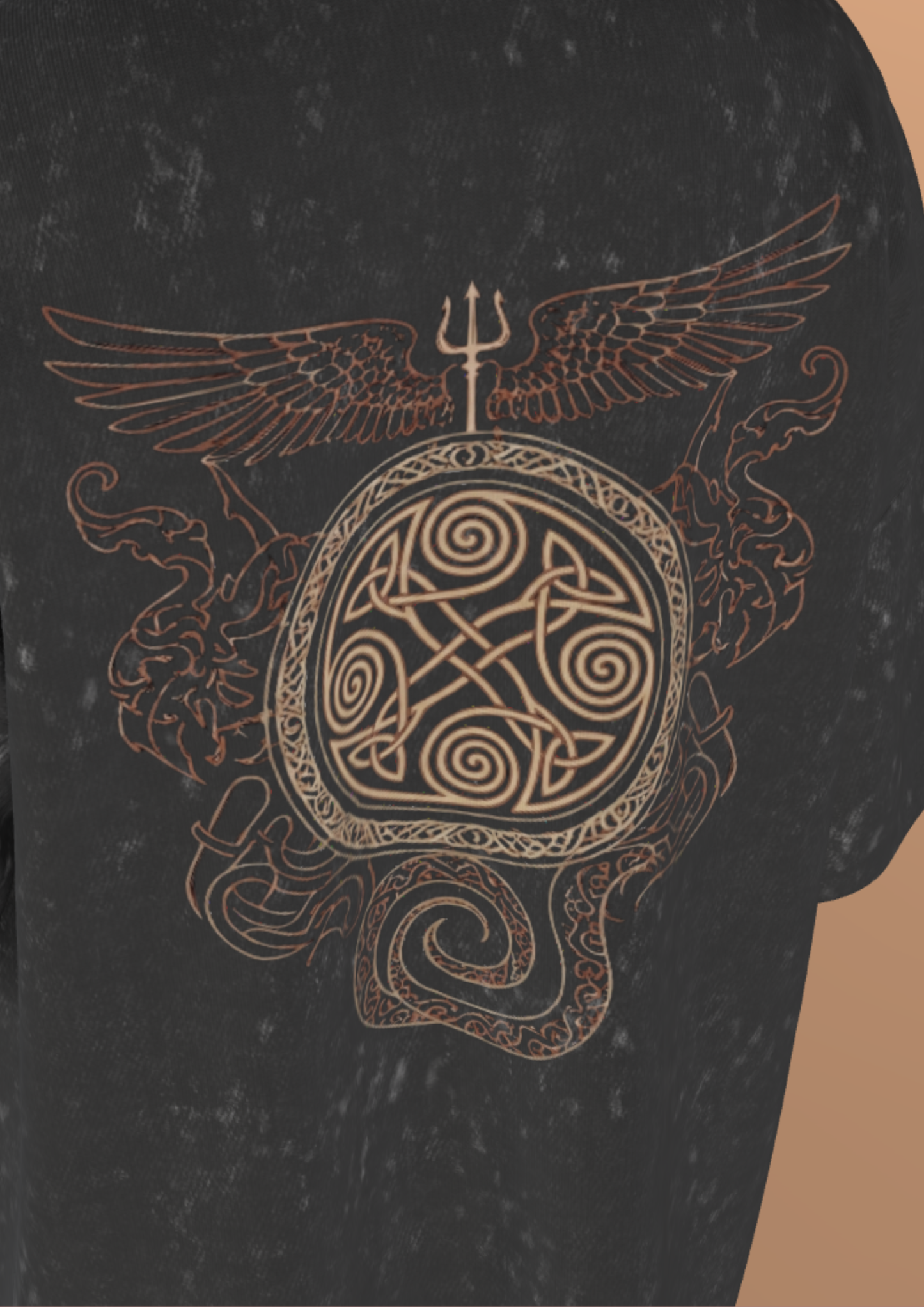 IIT DELHI - THE EMBLEM - PREMIUM 250 GSM ACID WASH OVERSIZE TSHIRT