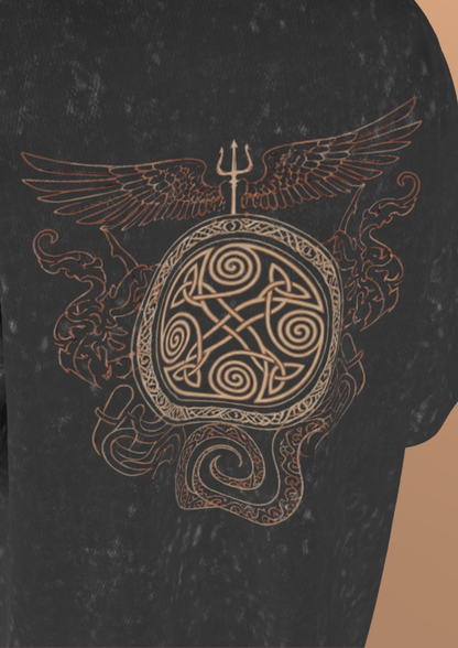 IIT DELHI - THE EMBLEM - PREMIUM 250 GSM ACID WASH OVERSIZE TSHIRT