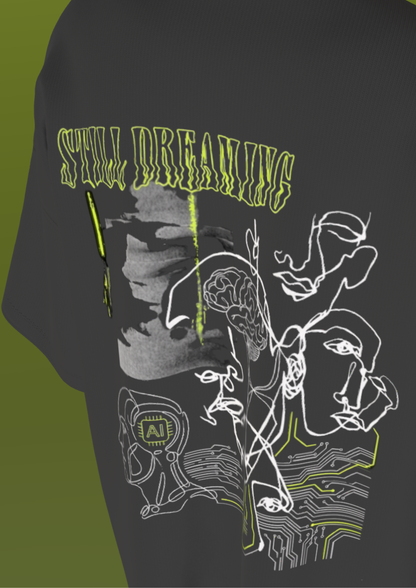 NIT SIKKIM  - BLACK DREAMING  - PREMIUM 220 GSM OVERSIZE T-SHIRT