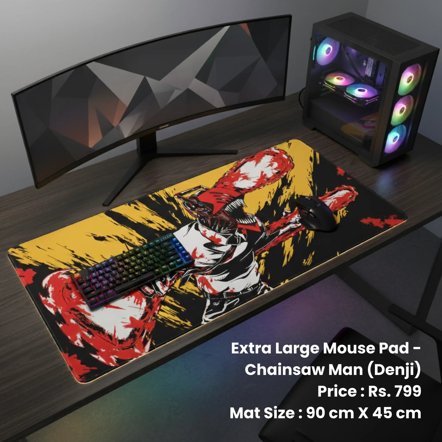 Chainsaw Man (Denji) - Extra Large Mouse Pad