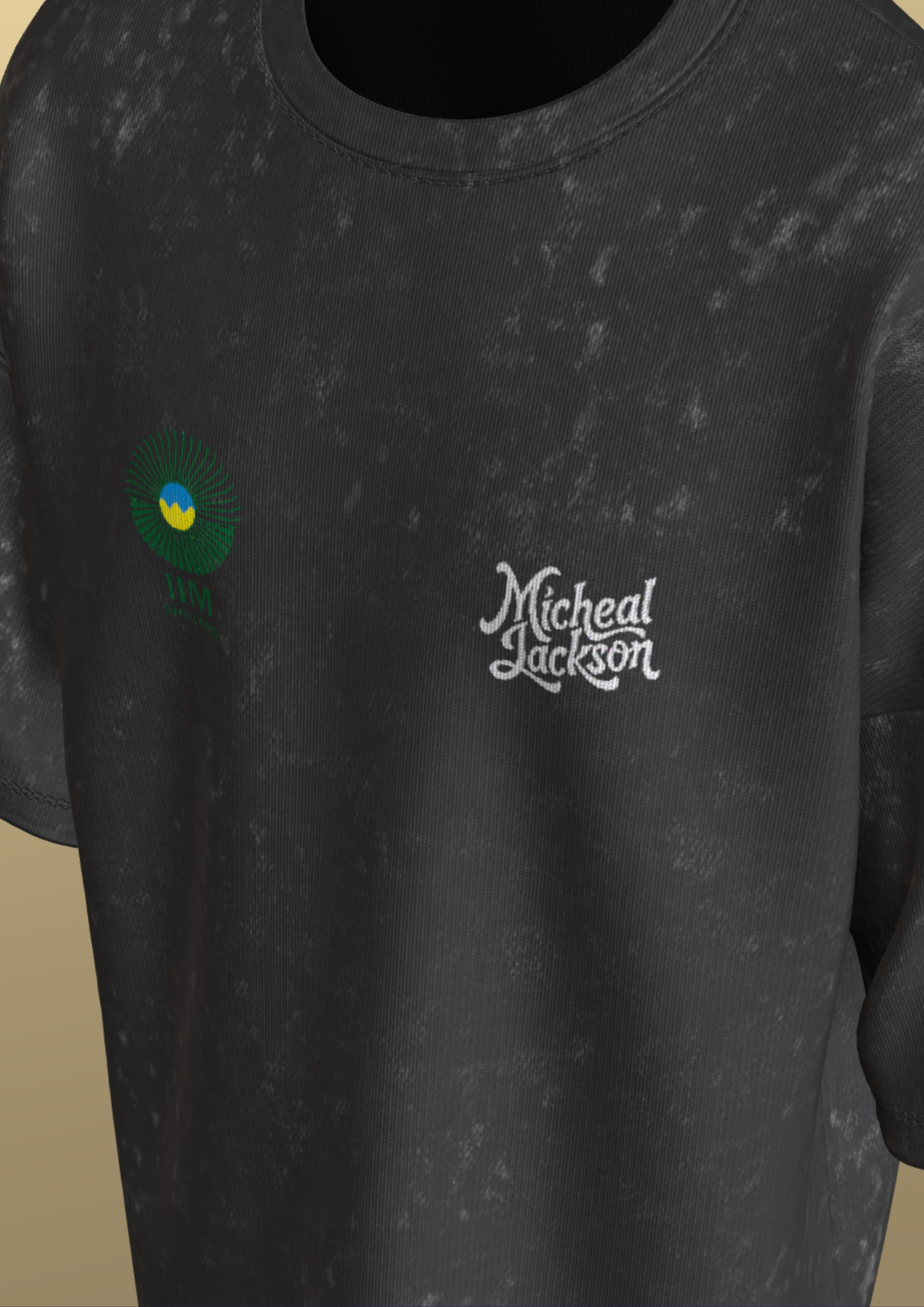 IIM SHILLONG - THE STAR- PREMIUM 260 GSM OZ ACID WASH T-SHIRT