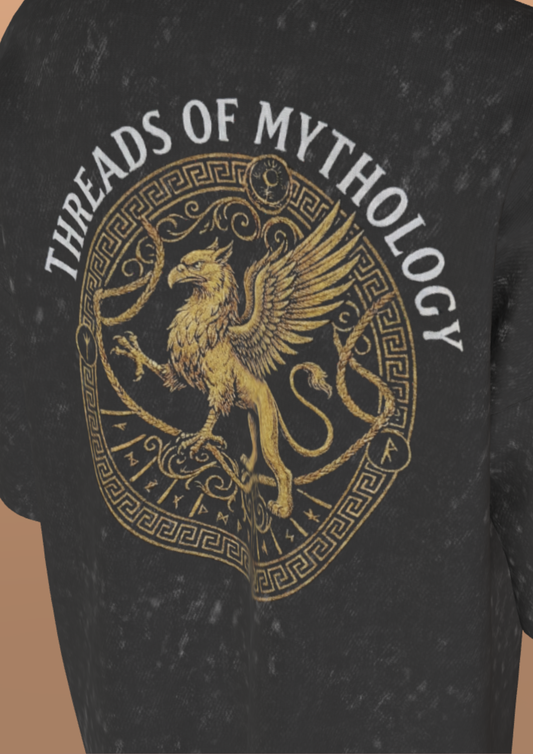 IIT DELHI - THE LION - PREMIUM 250 GSM ACID WASH OVERSIZE TSHIRT