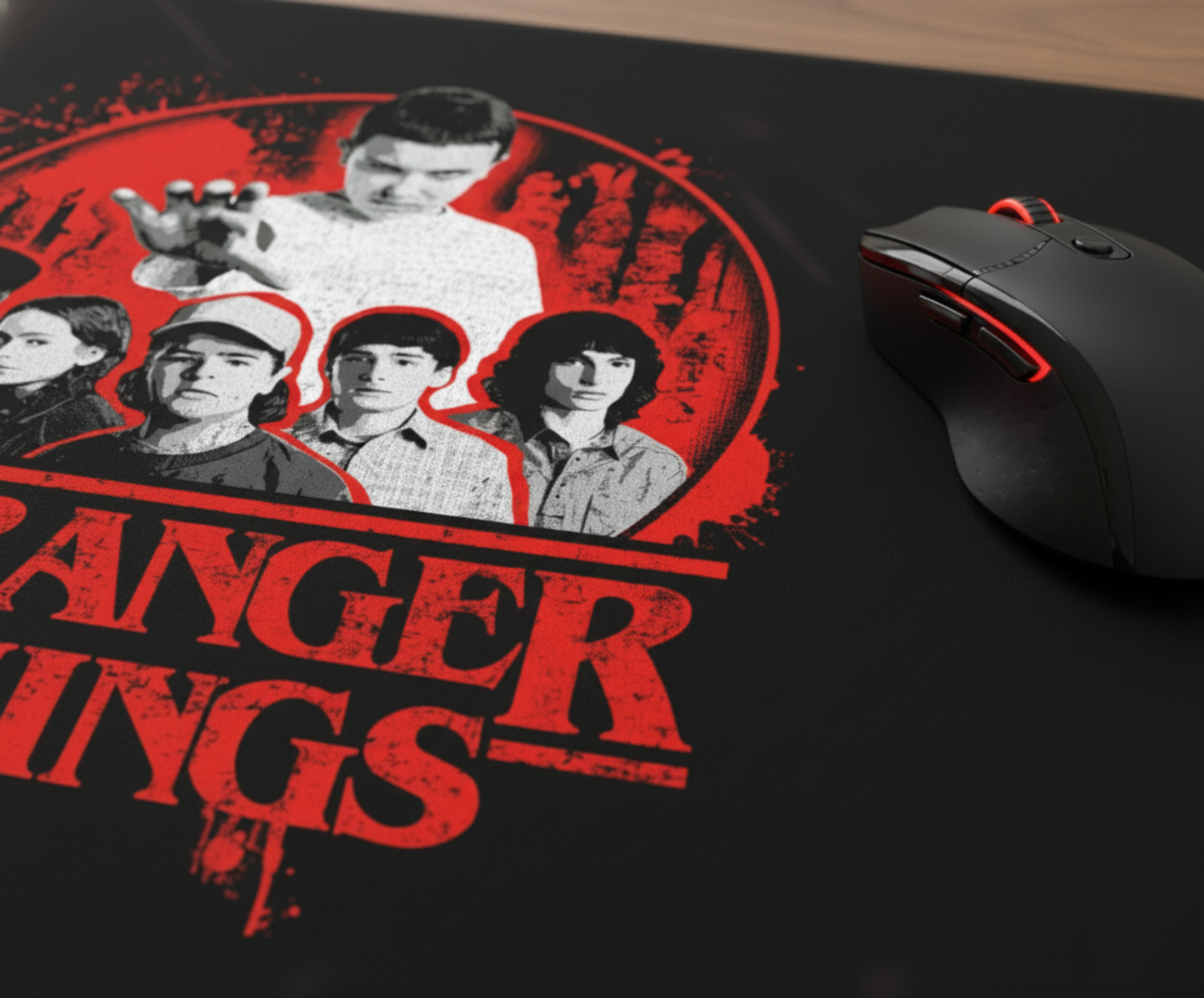 STRANGER THINGS - PREMIUM MOUSEPAD - THE GANG II