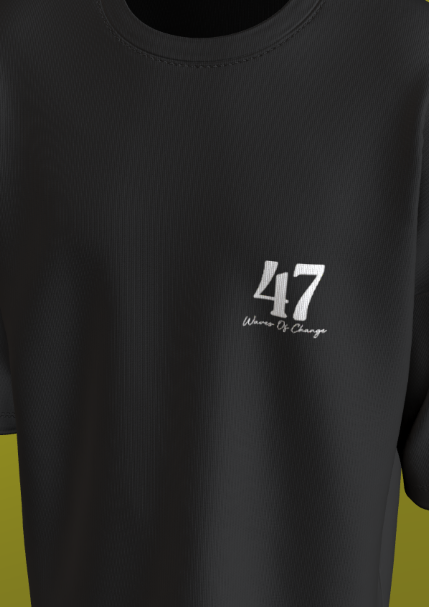 TEDX CRCE -MUMBAI 47 - PREMIUM 240 GSM OVERSIZE T-SHIRT - BLACK