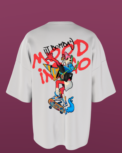 MOOD INDIGO - PREMIUM 240 GSM OVERSIZE - LETS ROLL - WHITE