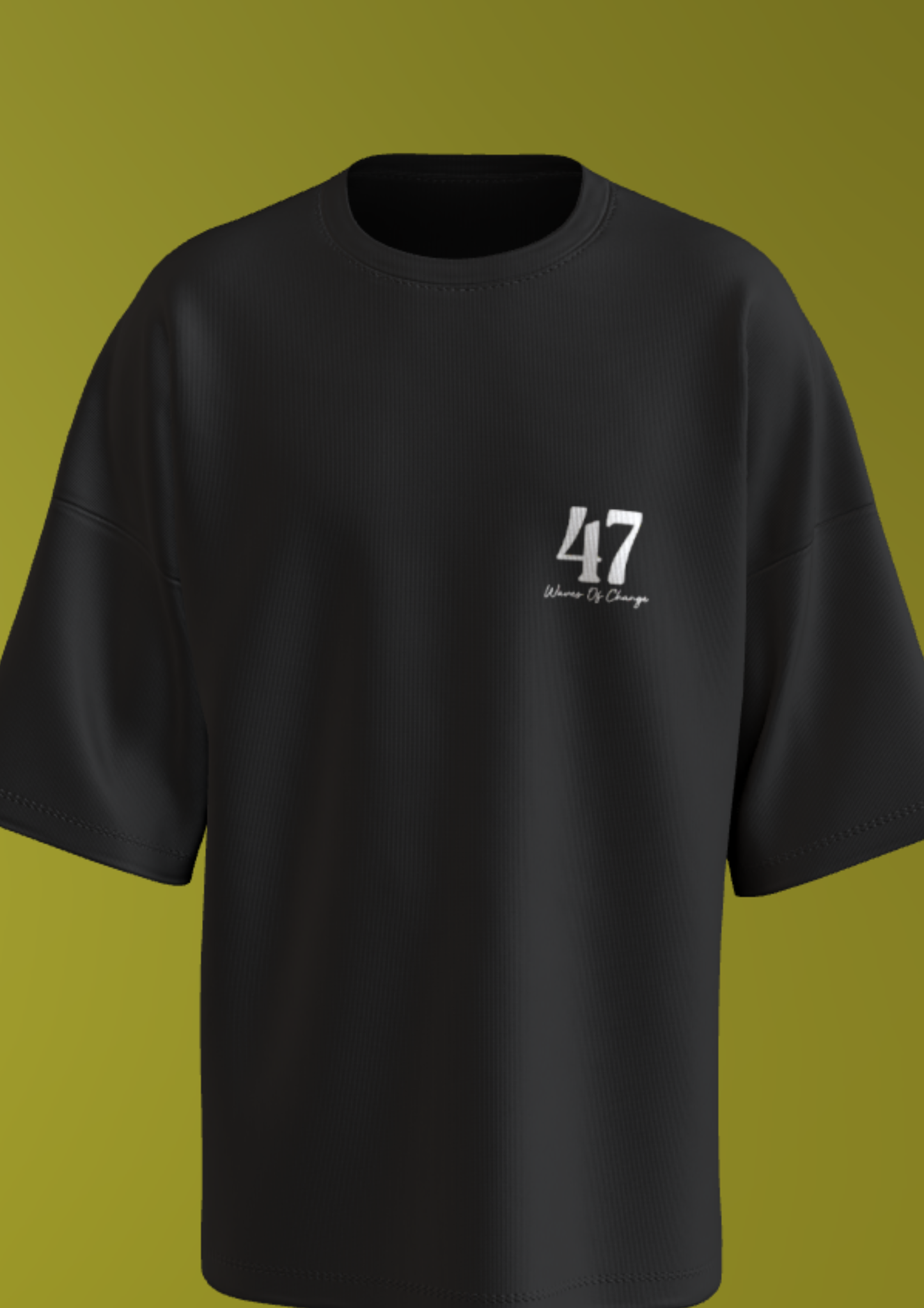 TEDX CRCE -MUMBAI 47 - PREMIUM 240 GSM OVERSIZE T-SHIRT - BLACK