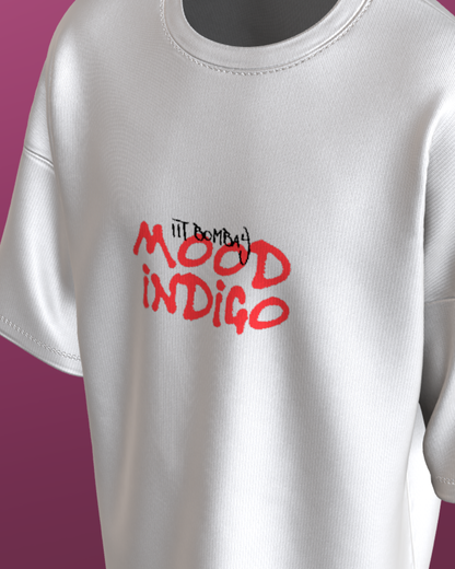 MOOD INDIGO - PREMIUM 240 GSM OVERSIZE - LETS ROLL - WHITE