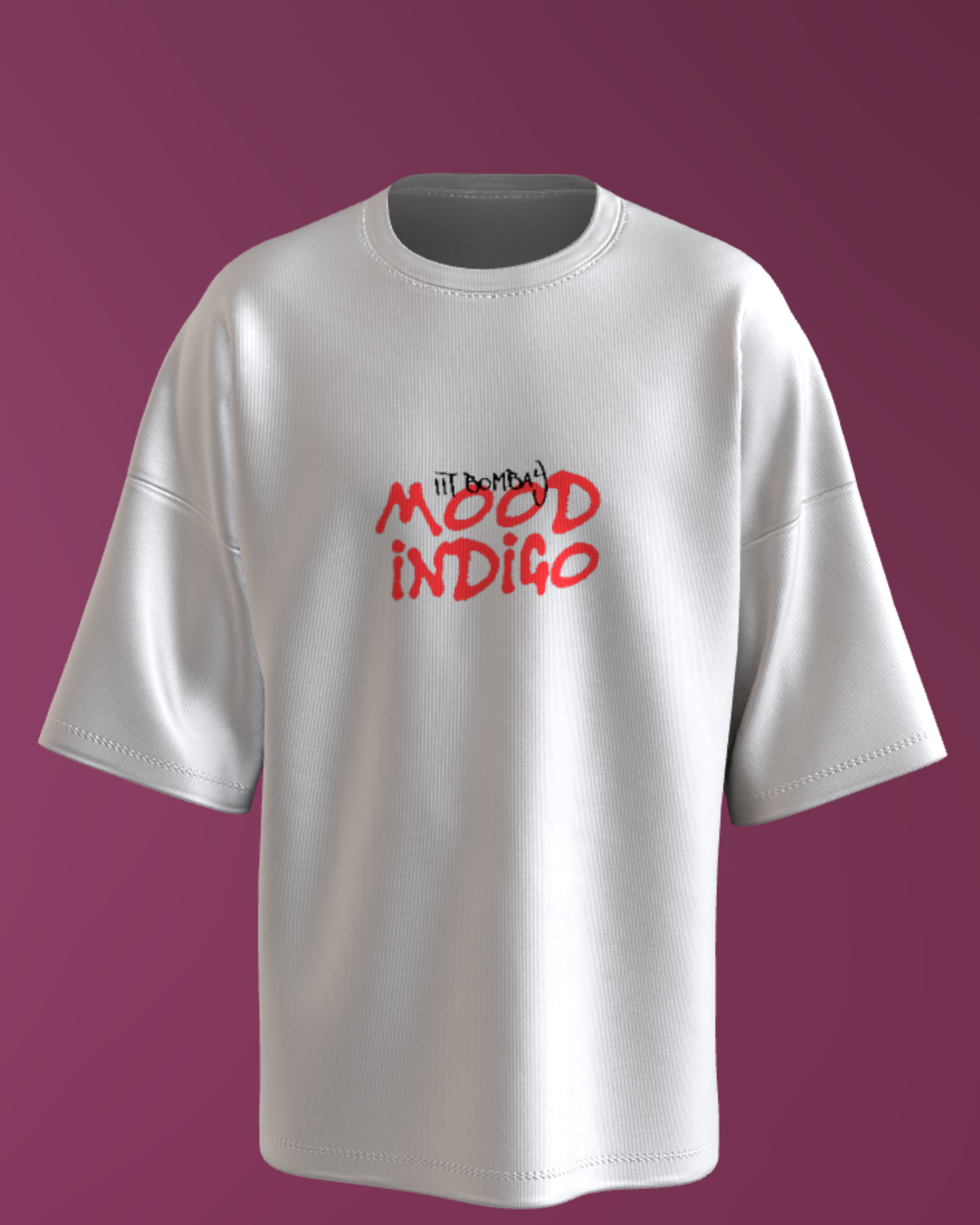 MOOD INDIGO - PREMIUM 240 GSM OVERSIZE - LETS ROLL - WHITE