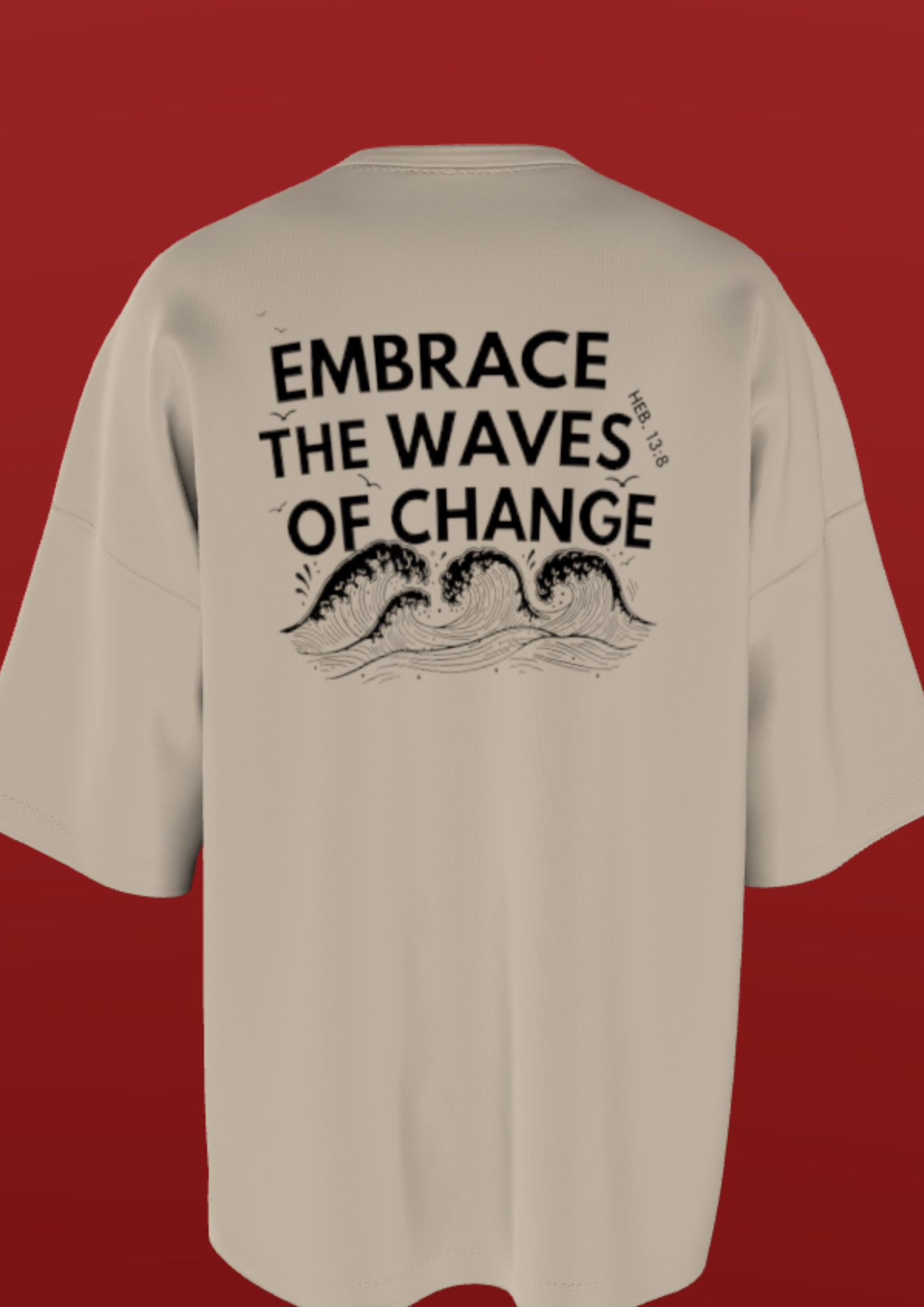 TEDX CRCE - MUMBAI CHAOS - PREMIUM 220 GSM OVERSIZE T-SHIRT - OFF WHITE