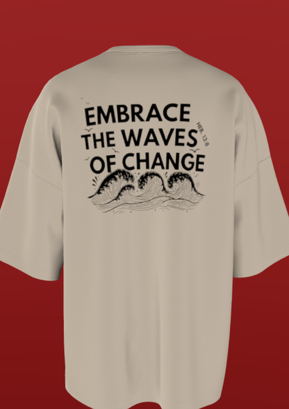TEDX CRCE - MUMBAI CHAOS - PREMIUM 220 GSM OVERSIZE T-SHIRT - OFF WHITE