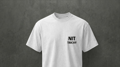 NIT TRICHY - MINIMILISTIC - PREMIUM 200 GSM REG FIT T-SHIRT - WHITE