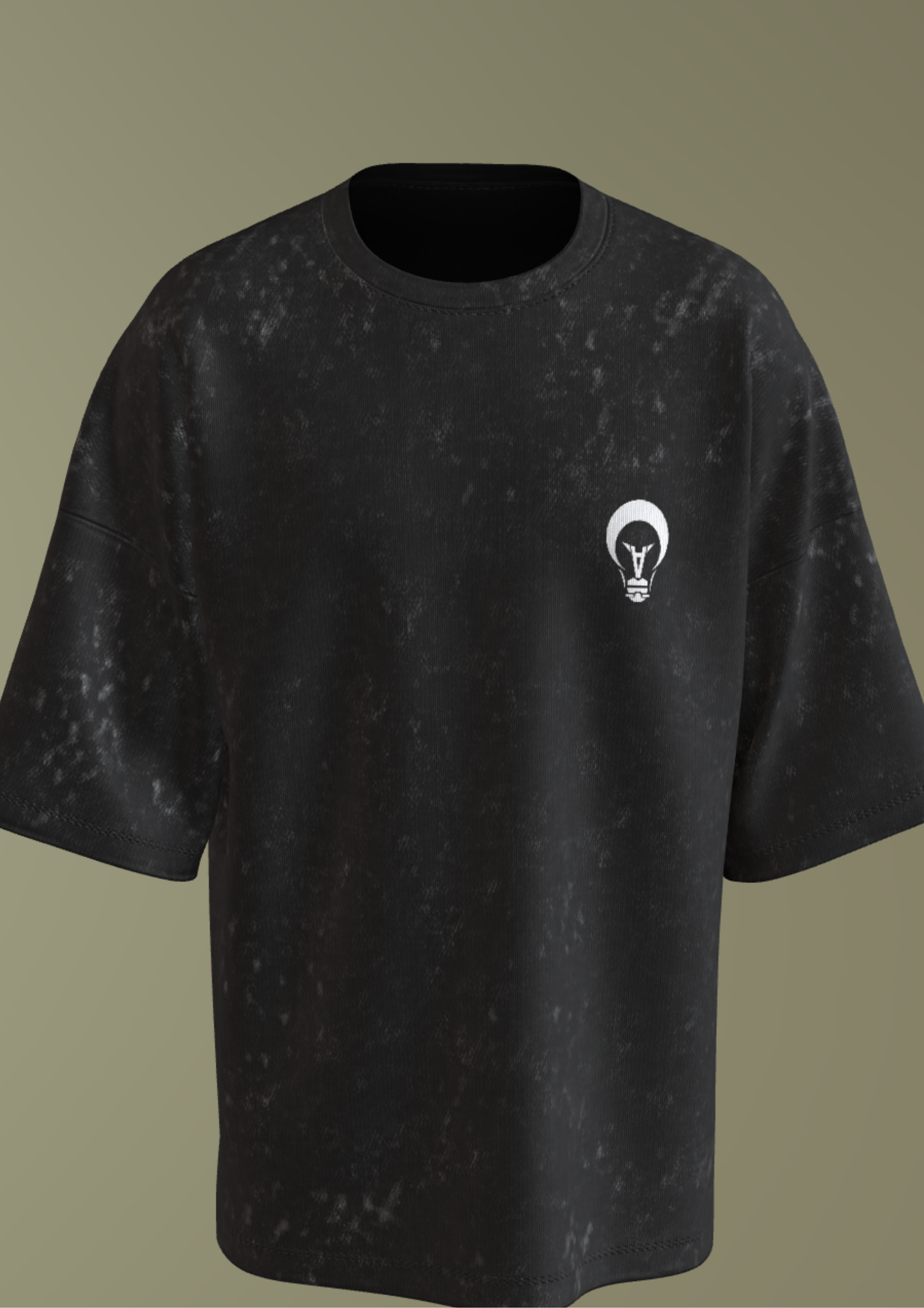 NIT SIKKIM  - BLACK AI POWER  - PREMIUM 250 GSM ACID WASHED T-SHIRT