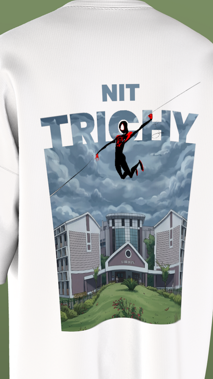 NIT TRICHY - PREMIUM OZ 220 GSM OFF WHITE - SPIDER ON THE MOVE