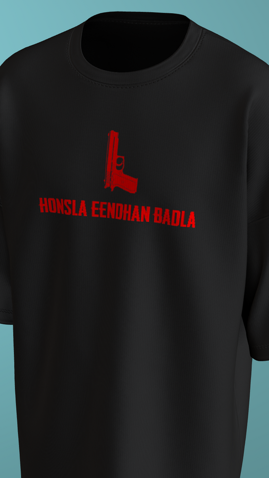 NIT KURUKSHETRA - 1 - PREMIUM 220 GSM OVERSIZE T-SHIRT - BLACK