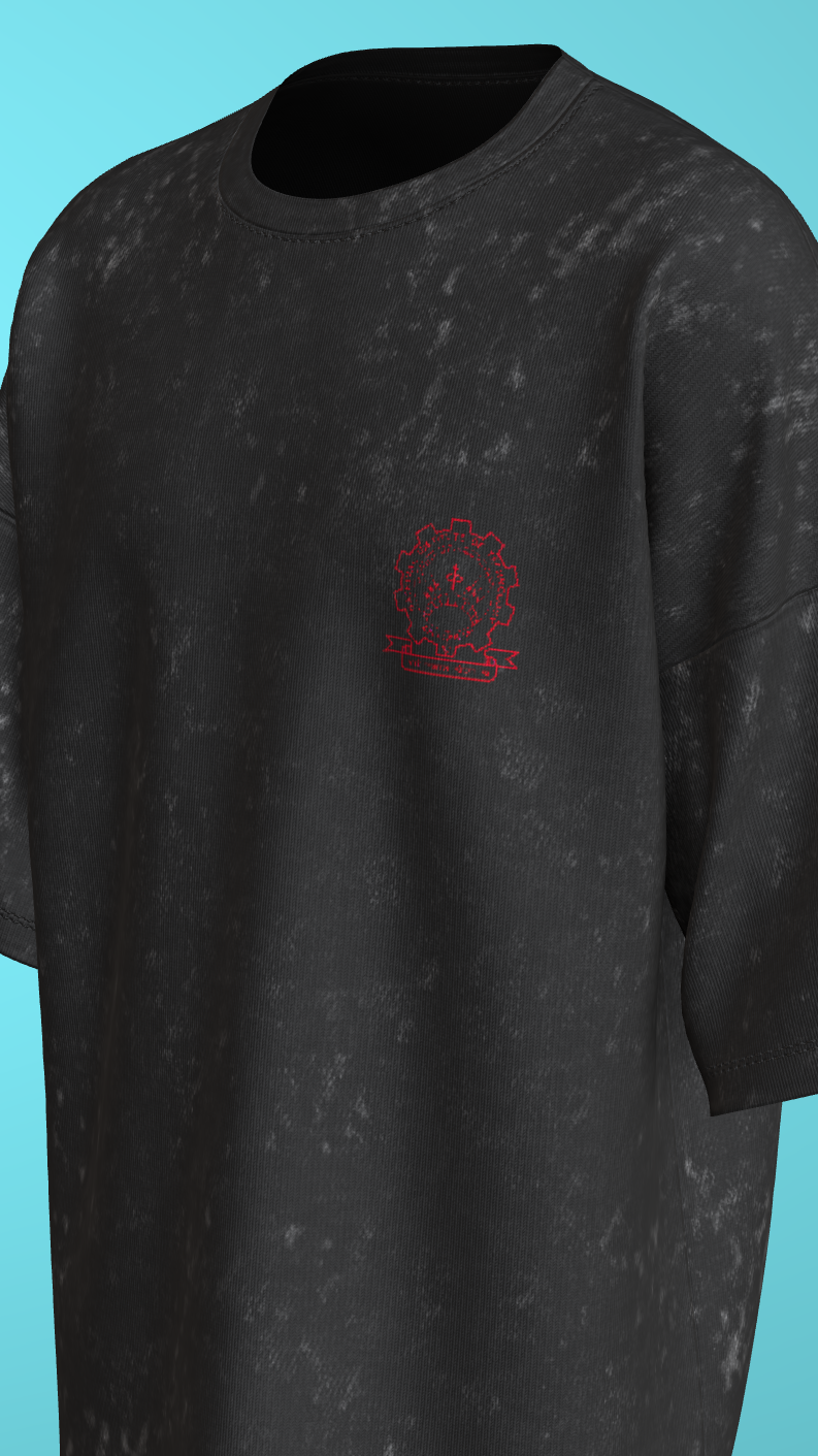 NIT KURUKSHETRA - PREMIUM 240 GSM OVERSIZE T-SHIRT - ACID WASH