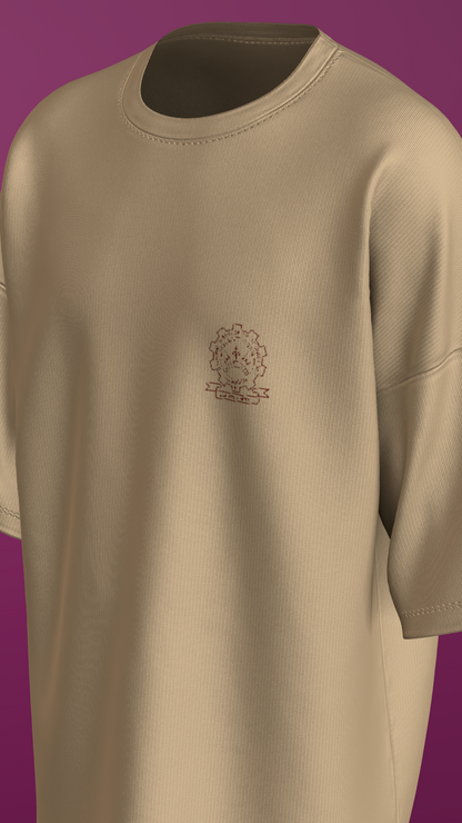 NIT KURUKSHETRA - PREMIUM 240 GSM OVERSIZE T-SHIRT - BEIGE