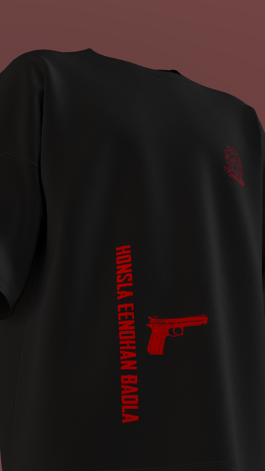 NIT KURUKSHETRA - 4 - PREMIUM 220 GSM OVERSIZE T-SHIRT - BLACK