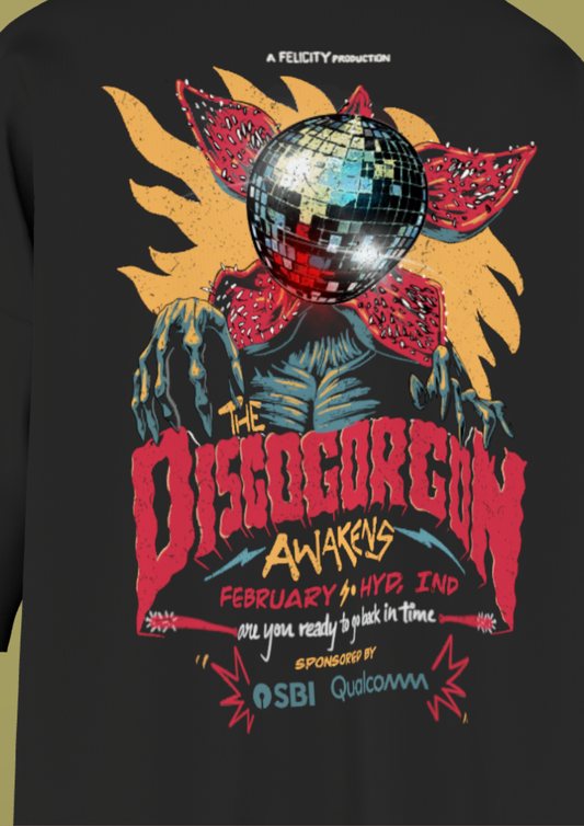 IIIT HYDERABAD - DISCO GORGON  - PREMIUM 220 GSM OVERSIZE TSHIRT