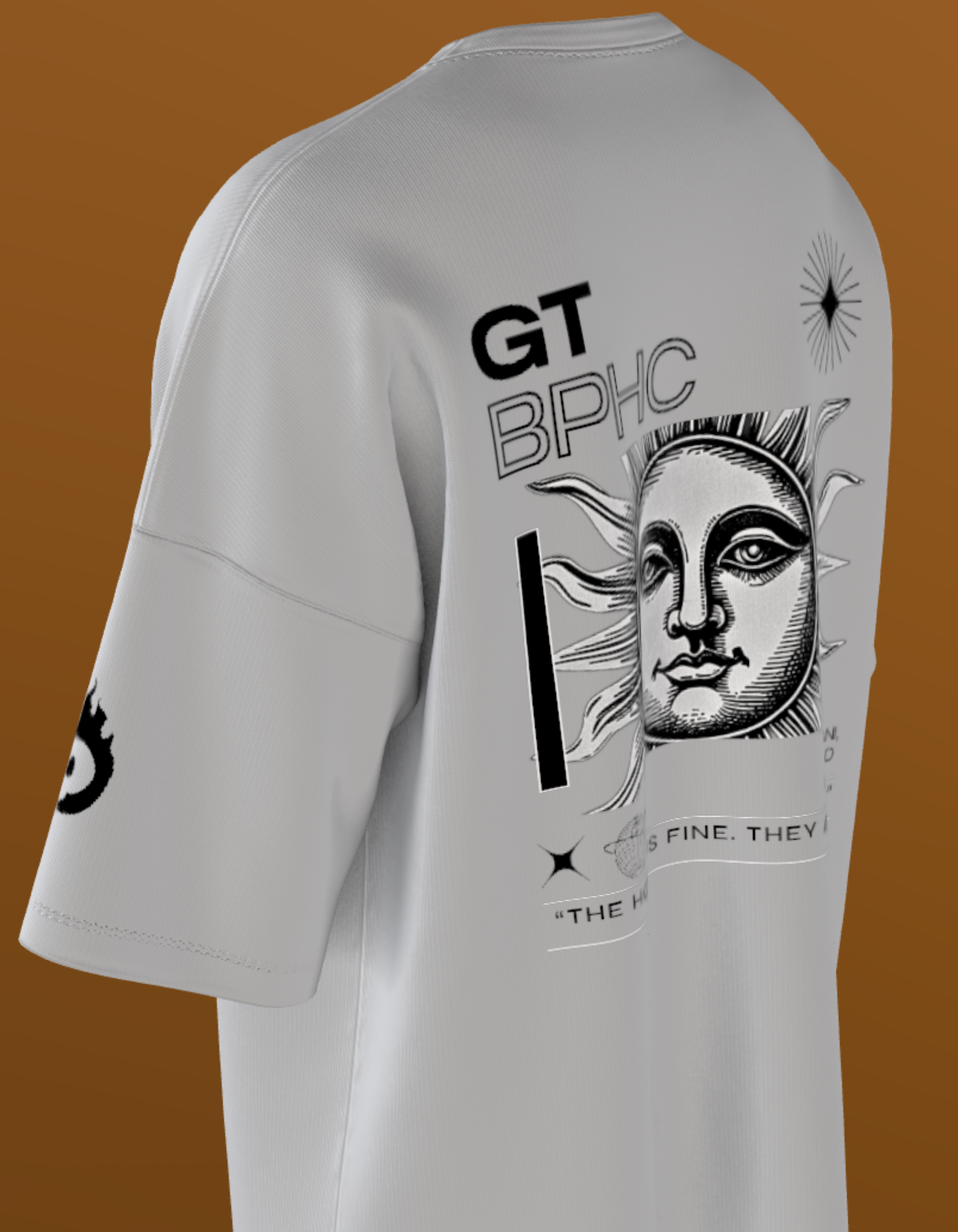 BITS HYDERABAD - PREMIUM 240 GSM OVERSIZE- THE BLACK SUN