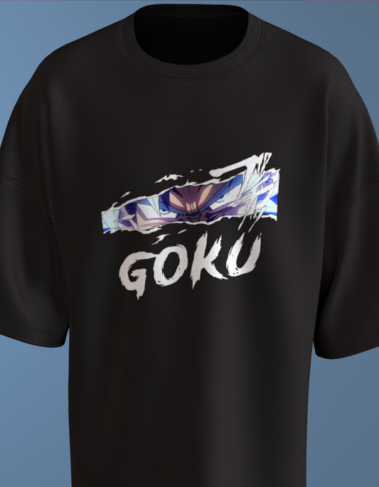 Oversized Anime T-Shirt Level 1:  Son Goku "Ultra Instinct"
