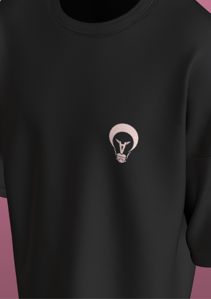 NIT SIKKIM  - BLACK LINE ART  - PREMIUM 220 GSM OVERSIZE T-SHIRT