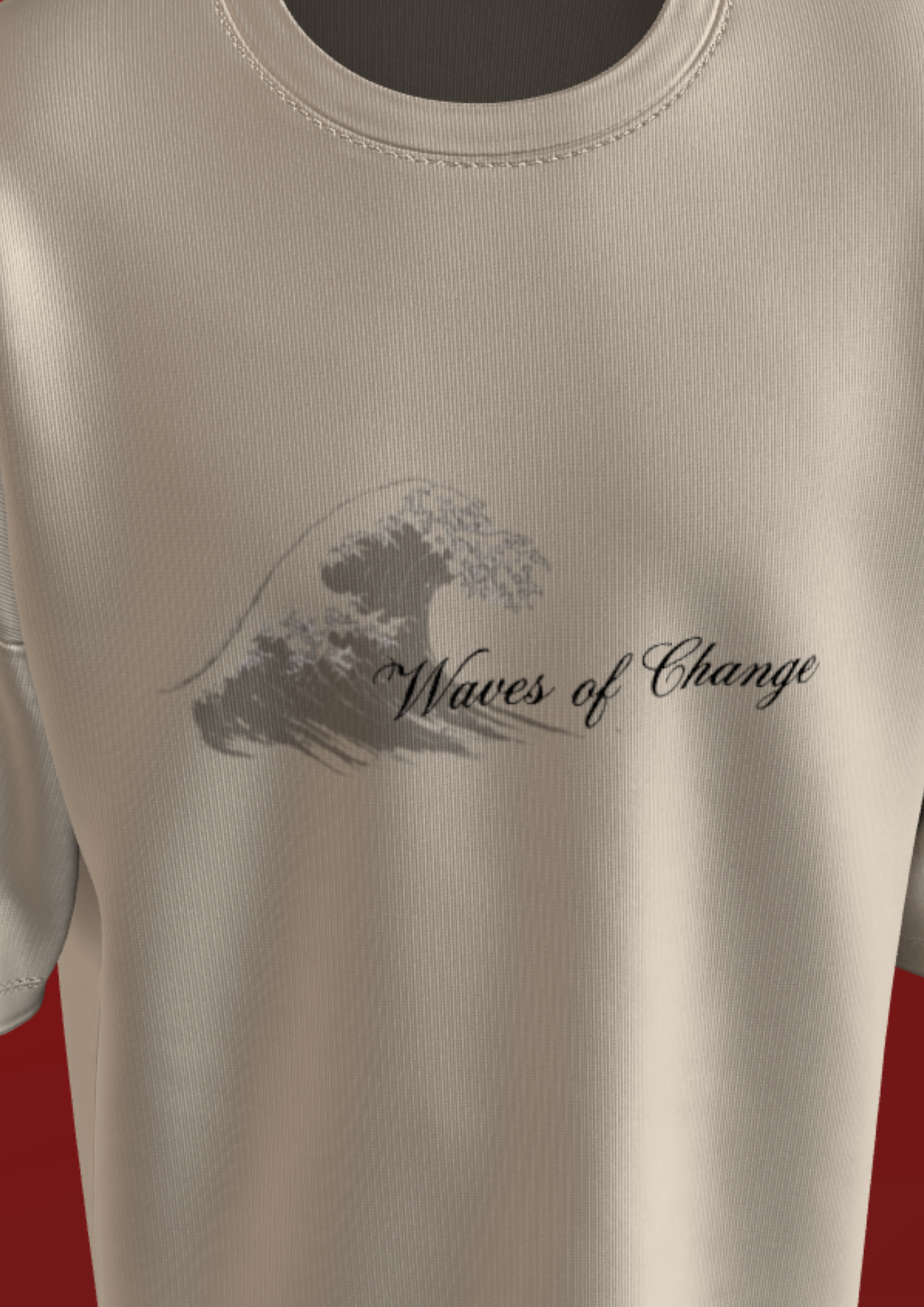 TEDX CRCE - MUMBAI CHAOS - PREMIUM 220 GSM OVERSIZE T-SHIRT - OFF WHITE
