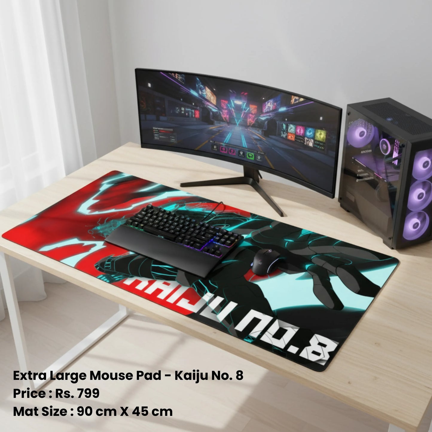 Kaiju No. 8 - Extra Large Mouse Pad