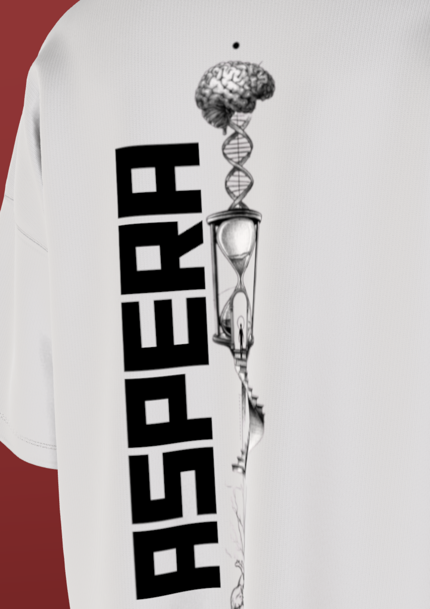 AIIMS MANGALGIRI - THE SPINE- PREMIUM 220 GSM OVERSIZE T-SHIRT - WHITE