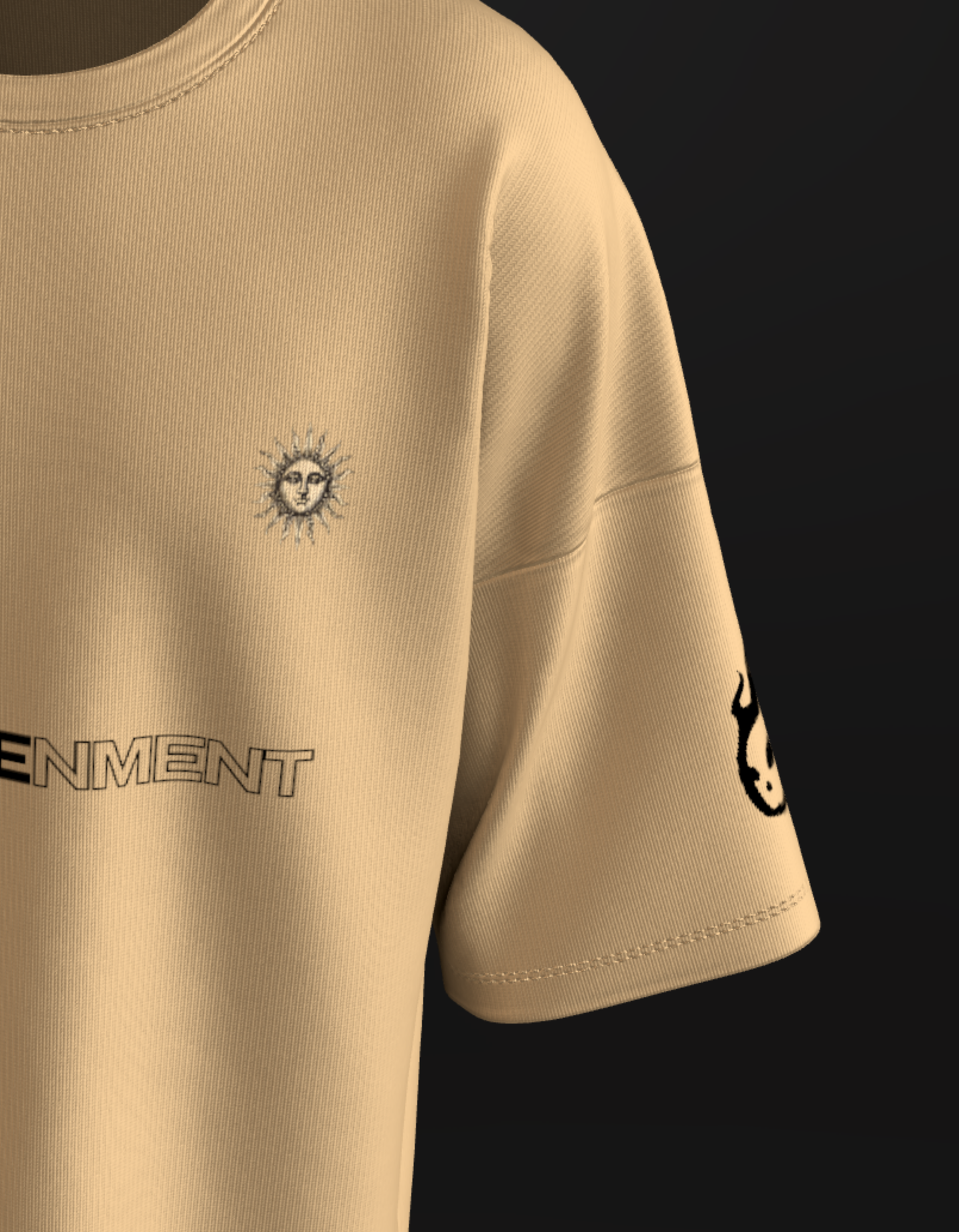 BITS HYDERABAD - PREMIUM 240 GSM OVERSIZE- THE BEIGE BASE