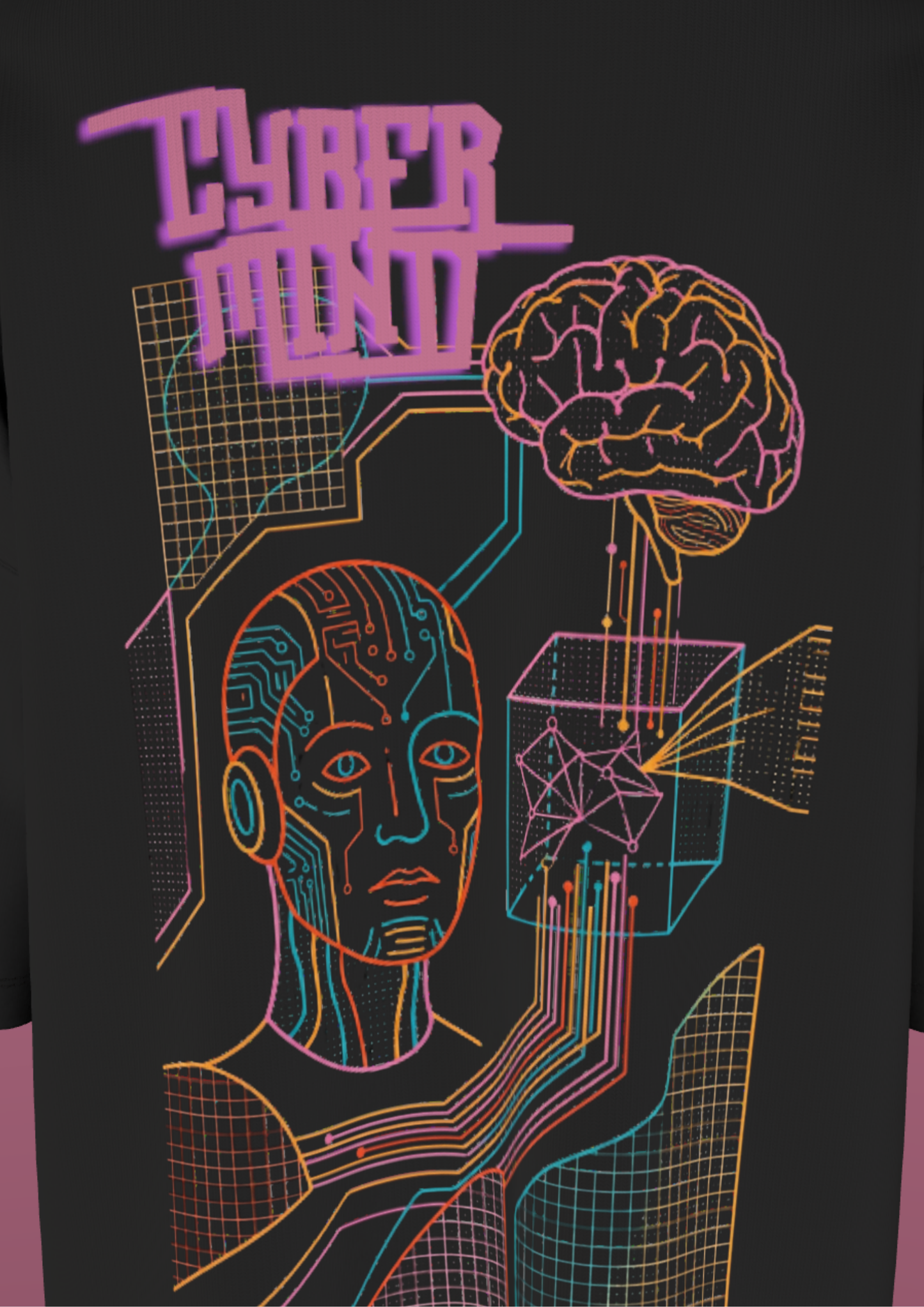 NIT SIKKIM  - BLACK LINE ART  - PREMIUM 220 GSM OVERSIZE T-SHIRT
