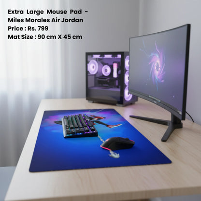 Miles Morales Air Jordan - Extra Large Mouse Pad